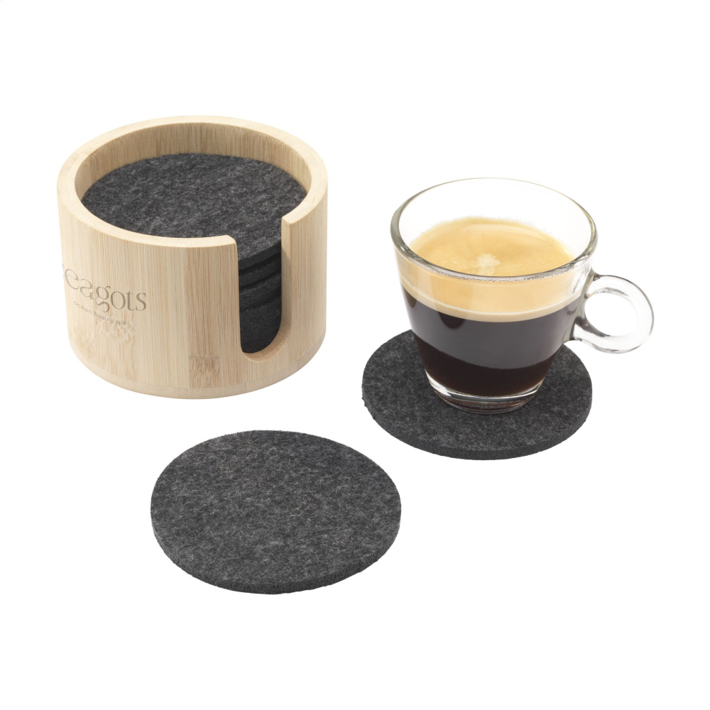 Logotrade promotional merchandise image of: Cody Felt Coaster Set