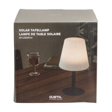 Logo trade promotional merchandise photo of: Gusta Solar Table Lamp