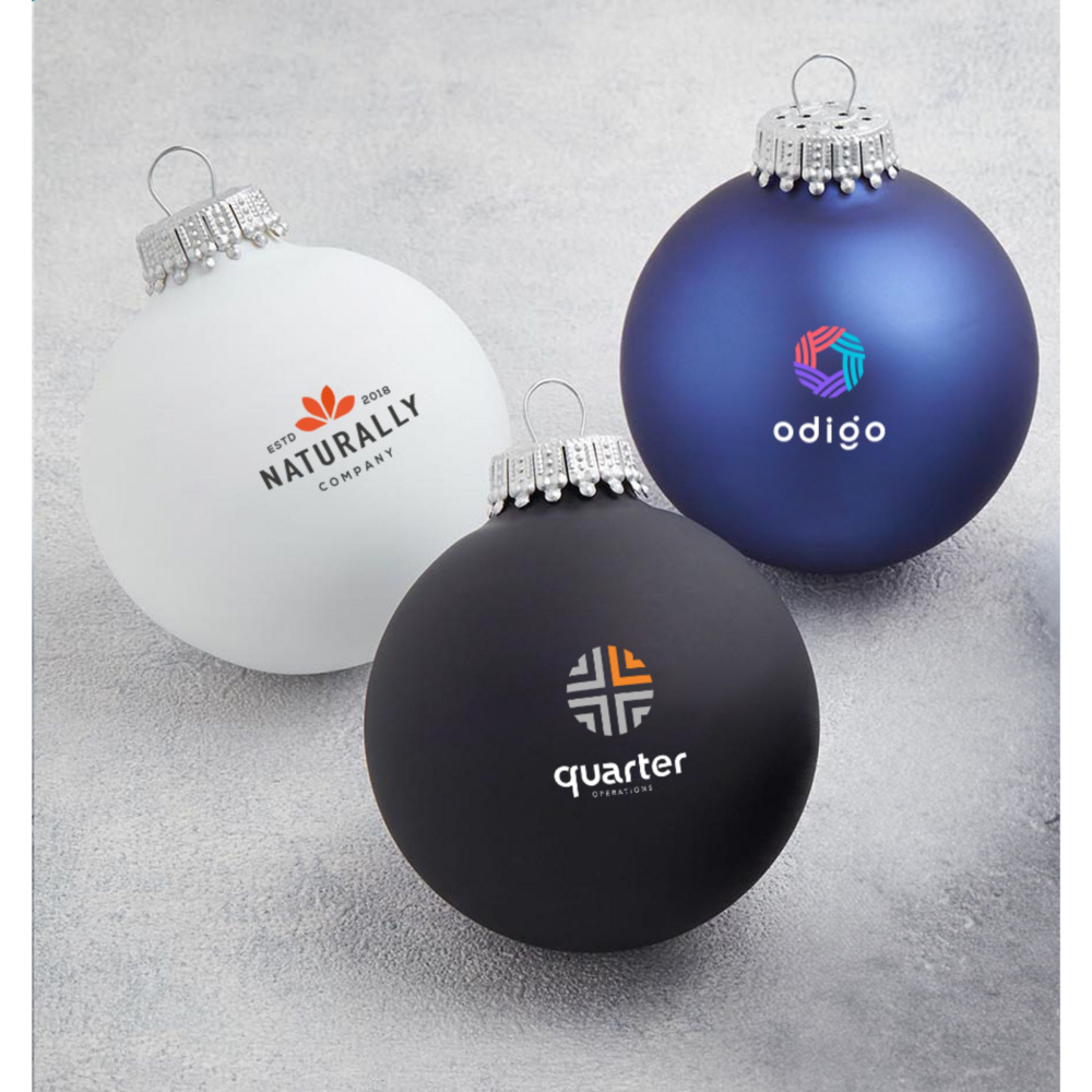 Logo trade promotional merchandise image of: Christmas Bauble Ø 6 cm - Made in Europe