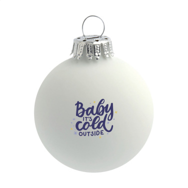 Logo trade promotional giveaways image of: Christmas Bauble Ø 6 cm - Made in Europe