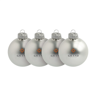 Logotrade advertising product picture of: Christmas Bauble Ø 6 cm - set of 4 - Made in Europe