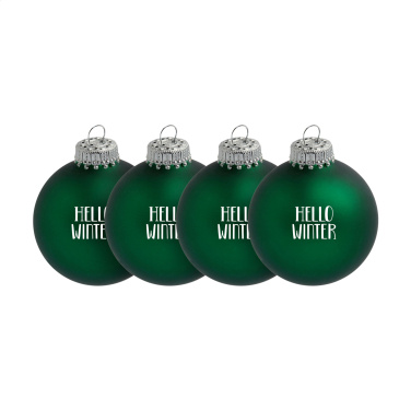 Logo trade promotional giveaways picture of: Christmas Bauble Ø 6 cm - set of 4 - Made in Europe