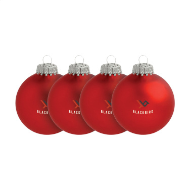 Logotrade promotional gift picture of: Christmas Bauble Ø 6 cm - set of 4 - Made in Europe