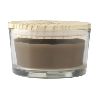 Logotrade promotional item image of: Wooosh Flame Scented Candle Dark Amber