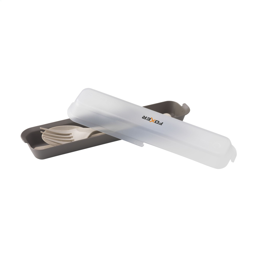 Logo trade promotional merchandise image of: Outdoor 3-piece Cutlery Set