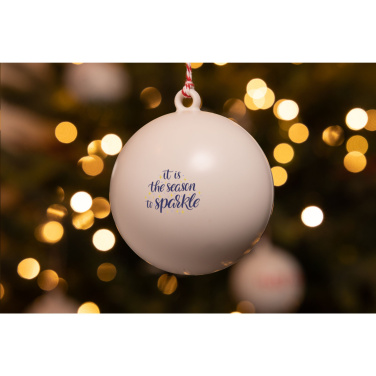 Logotrade corporate gift picture of: Christmas Bauble Ø 7 cm Recycled PP - Made in Europe