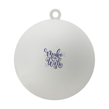 Logotrade promotional giveaway image of: Christmas Bauble Ø 7 cm Recycled PP - Made in Europe