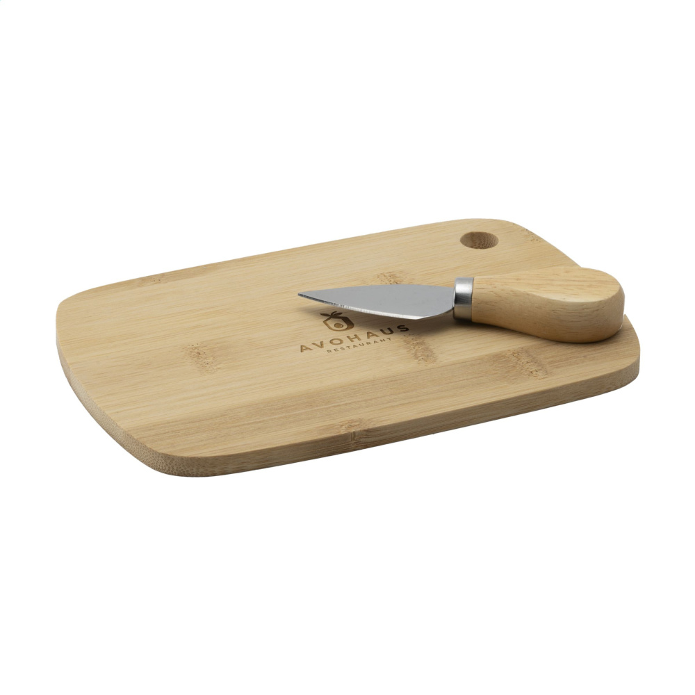 Logo trade corporate gift photo of: Bamboo Cheese Platter 2-pcs