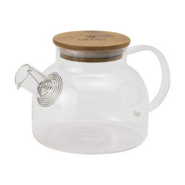 Logo trade promotional giveaways image of: Teatime Glass Teapot