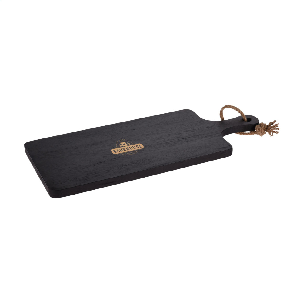 Logotrade promotional giveaway image of: Black Board Rubberwood cutting board