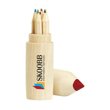 Logo trade promotional gifts image of: ColourWoody coloured pencils