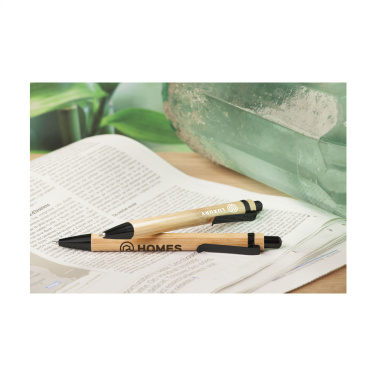 Logo trade promotional giveaways image of: Boston Bamboo pen