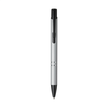 Logo trade promotional merchandise photo of: Ebony Rubberised pen