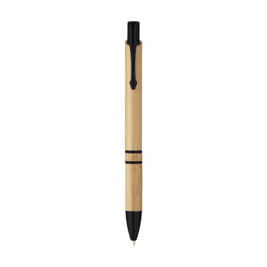 Logo trade advertising products image of: Ebony Bamboo pen