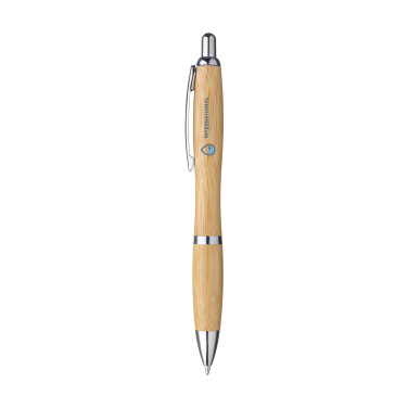 Logo trade promotional item photo of: Athos Bamboo pen