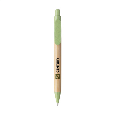 Logo trade promotional merchandise photo of: Bamboo Wheat Pen wheat straw ballpoint pen