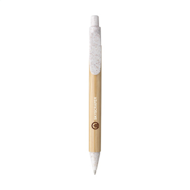 Logo trade corporate gifts image of: Bamboo Wheat Pen wheat straw ballpoint pen