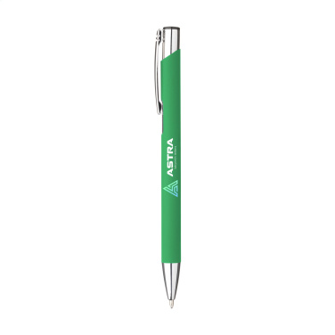 Logo trade promotional giveaways image of: Ebony Soft Touch pen