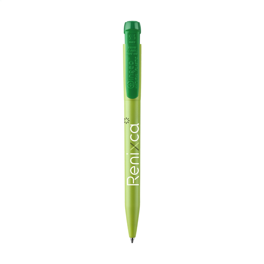 Logo trade promotional items image of: Stilolinea Ingeo Pen Green Office