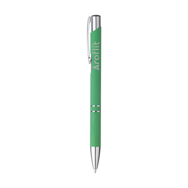 Logo trade promotional gifts picture of: Ebony Soft Touch Accent pen