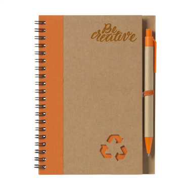 Logo trade advertising products picture of: Recycle Note-L Paper notebook