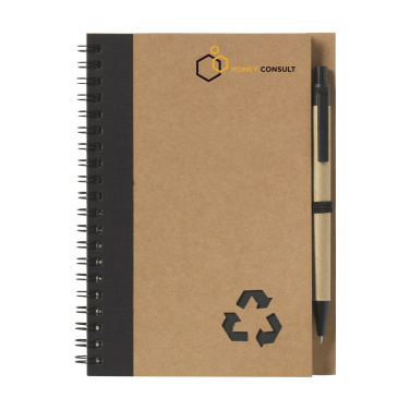 Logo trade promotional giveaway photo of: Recycle Note-L Paper notebook