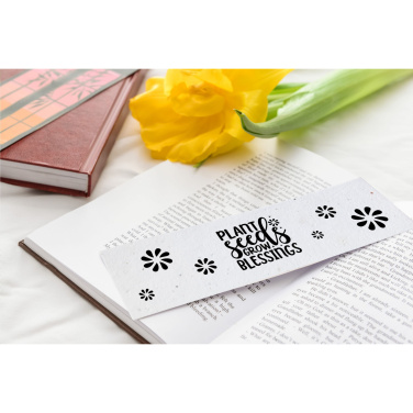 Logo trade corporate gift photo of: Seed Paper Bookmark