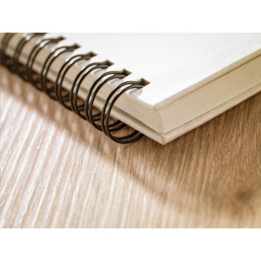 Logo trade promotional merchandise image of: Milk-Carton Wire-O Paper Notebook A5