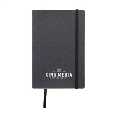 Logo trade promotional item photo of: Monti Recycled Leather - Paper Notebook A5