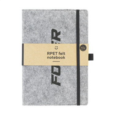 Logo trade promotional items picture of: Felty GRS RPET Paper Notebook A5