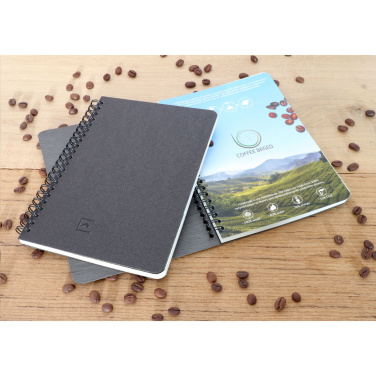 Logo trade business gifts image of: Coffee Paper Notebook Wire-O A5