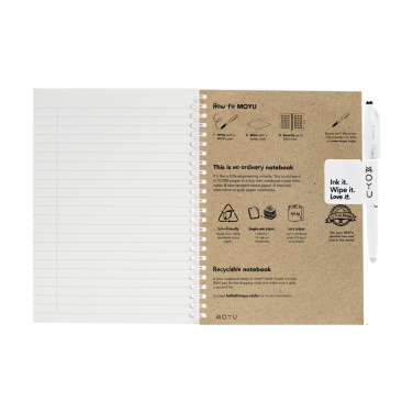 Logo trade promotional product photo of: MOYU Erasable Stone Paper Notebook CraftCover 18 pages