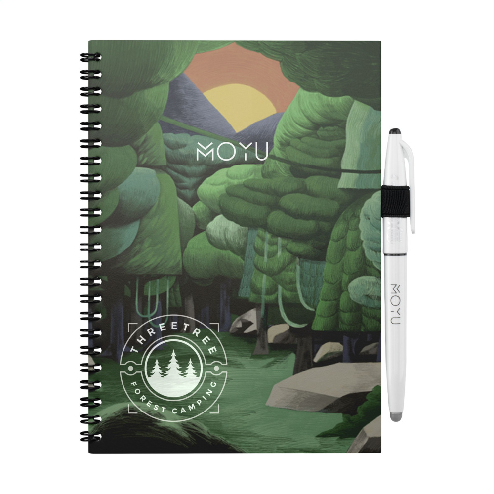 Logo trade promotional products picture of: MOYU Erasable Stone Paper Notebook Custom SoftCover