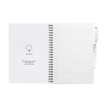 Logo trade promotional item photo of: MOYU Erasable Stone Paper Notebook Custom SoftCover