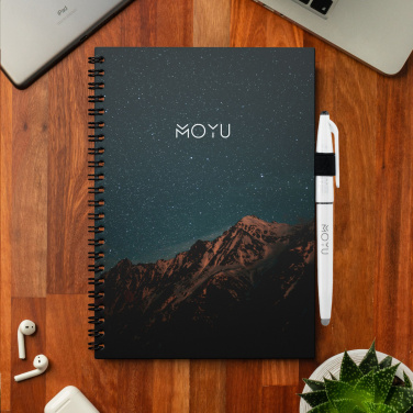 Logo trade promotional item photo of: MOYU Erasable Stone Paper Notebook Custom SoftCover