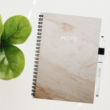 Logo trade promotional products picture of: MOYU Erasable Stone Paper Notebook Custom SoftCover