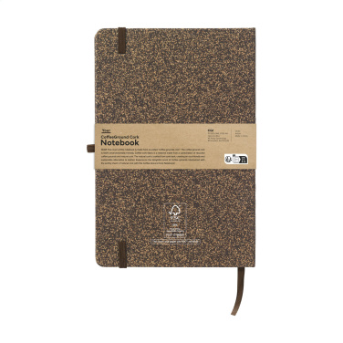 Logotrade advertising product picture of: CoffeeGround Cork Paper Notebook A5