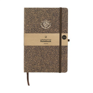 Logotrade promotional merchandise photo of: CoffeeGround Cork Paper Notebook A5