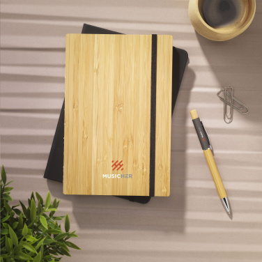 Logotrade advertising product image of: Bamboo Journal Naked Spine Paper Notebook A5