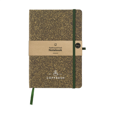 Logo trade promotional giveaways picture of: TeaGround Cork Paper Notebook A5