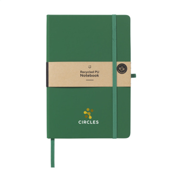 Logo trade advertising products image of: Recycled GRS PU Paper Notebook A5