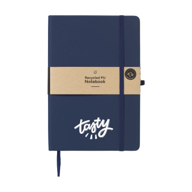 Logo trade promotional items picture of: Recycled GRS PU Paper Notebook A5