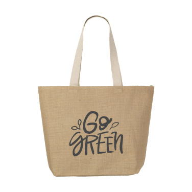 Logo trade promotional giveaways image of: Elegance Bag jute shopper