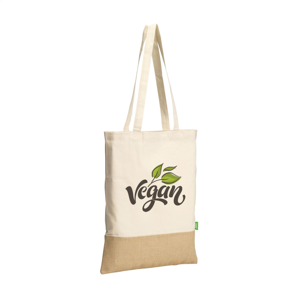 Logo trade promotional gifts image of: Combi Organic Shopper (160 g/m²) bag