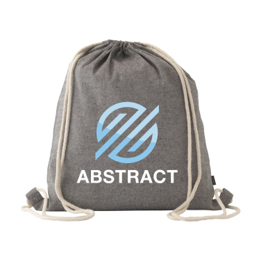 Logo trade promotional products picture of: GRS Recycled Cotton PromoBag (180 g/m²) backpack