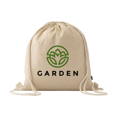 Logotrade advertising products photo of: GRS Recycled Cotton PromoBag (180 g/m²) backpack