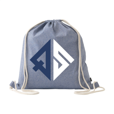 Logo trade corporate gifts picture of: GRS Recycled Cotton PromoBag (180 g/m²) backpack