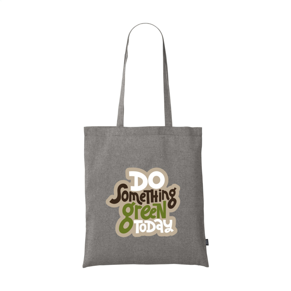 Logo trade promotional gifts picture of: GRS Recycled Cotton Shopper (180 g/m²) bag