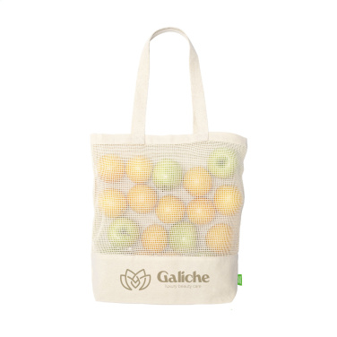 Logo trade promotional gift photo of: Natura Organic Mesh Shopper (180 g/m²) shopping bag