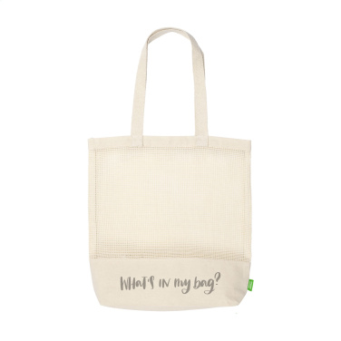 Logotrade promotional merchandise photo of: Natura Organic Mesh Shopper (180 g/m²) shopping bag